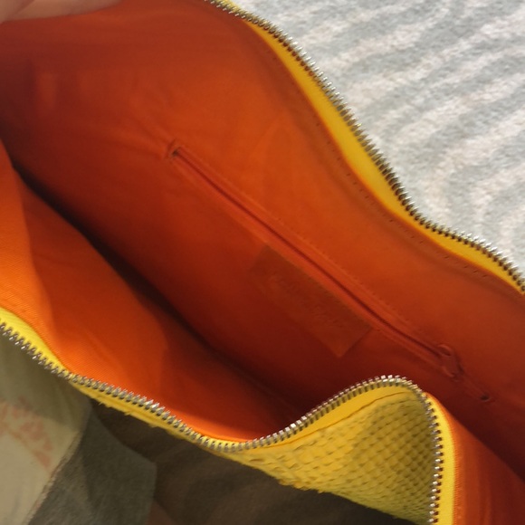 Emily Cho Python Yellow Clutch - Picture 4 of 8